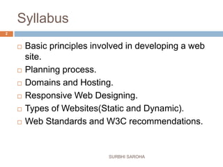 Web designing(unit 1) Part 1 | PPTX