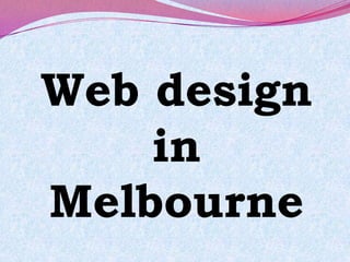 Web design in Melbourne 