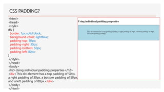 WEBSITE DESIGN AND DEVELOPMENT WITH CASCADING STYLE SHEETS(CSS) | PPTX