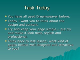Web Design Lesson 2 | PPT