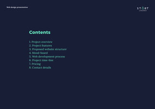 Free presentation template for web design projects | PDF