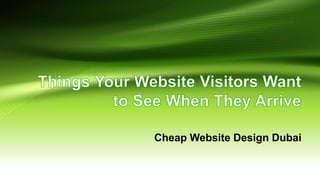 Cheap Website Design Dubai
 