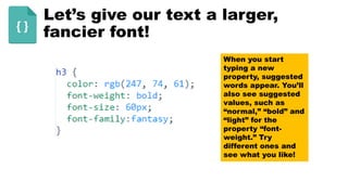 Web Design Basics for Kids: HTML & CSS | PPTX