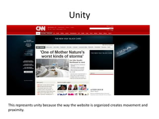 Unity In Web Design Example Web design priciples | PPTX