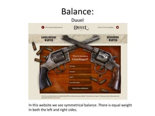 Web design principles | PPTX