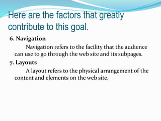 Web design principles | PPT