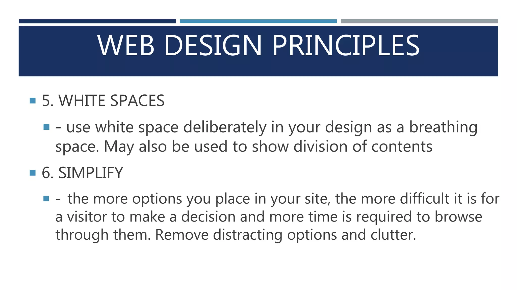 Web design principles | PPTX