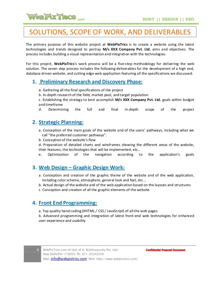 Sample Website Proposal Document