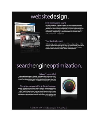 Web design & seo brochure