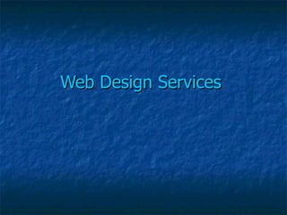 Web Design Services  