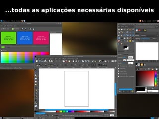 ...todas as aplicações necessárias disponíveis
 