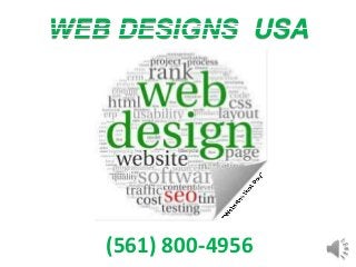 WEB DESIGNS USA 
(561) 800-4956 
 