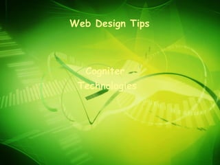 Web Design Tips Cogniter  Technologies 