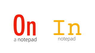 Ona notepad
Innotepad
 