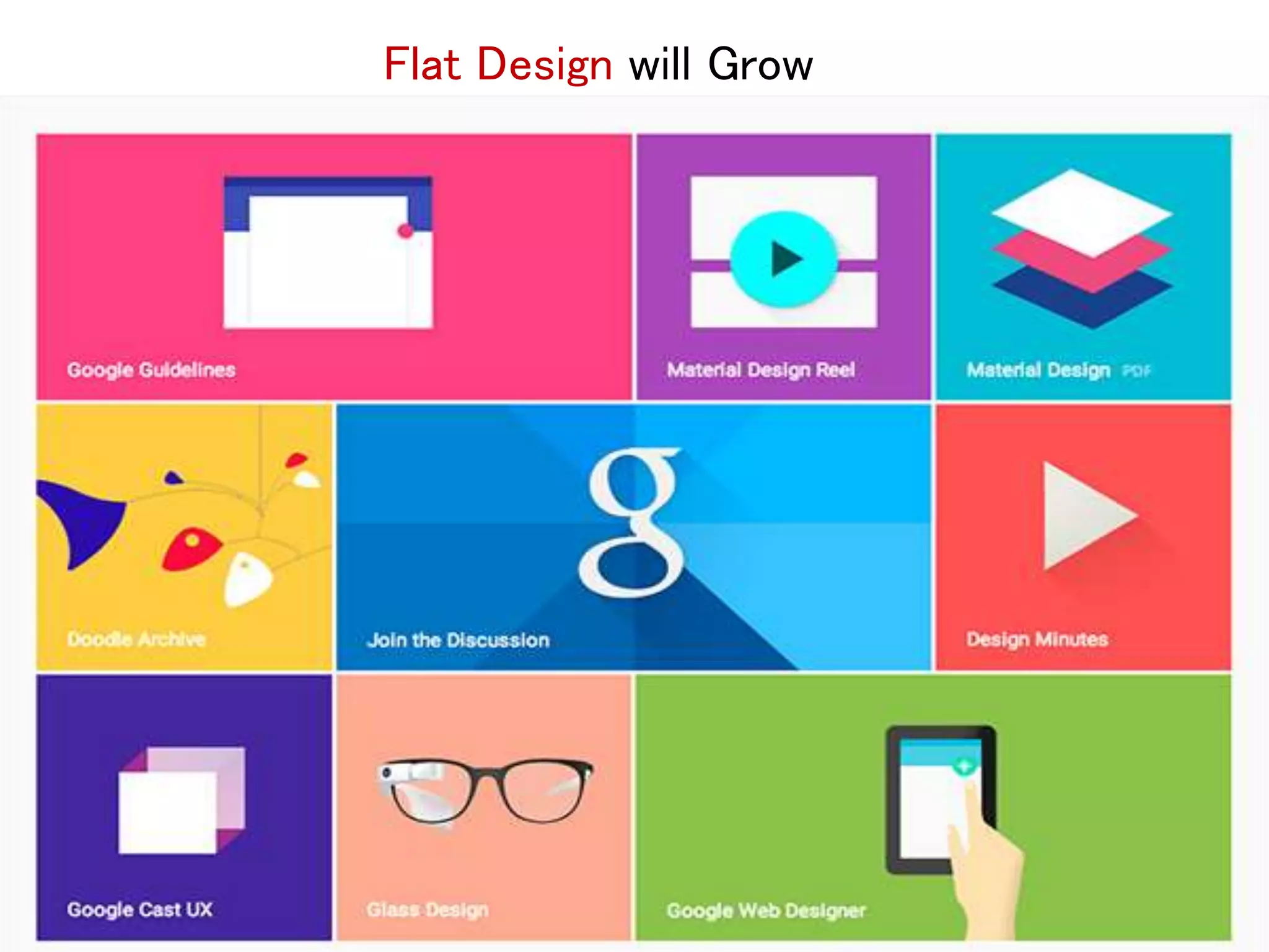Flat Design will Grow