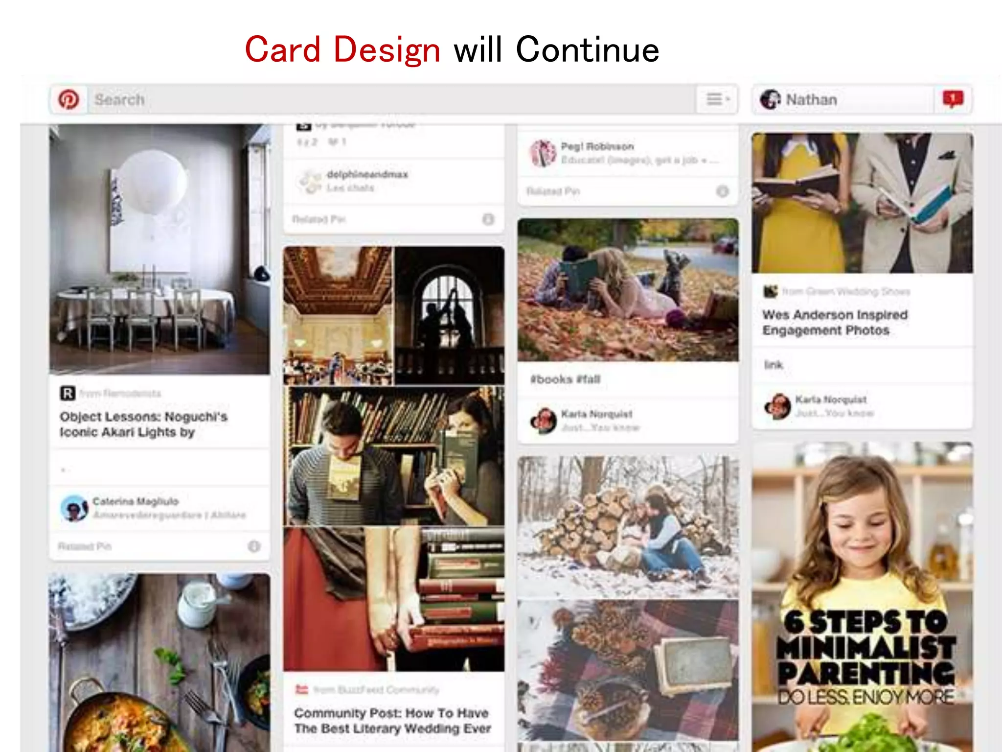 Card Design will Continue