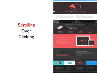 Scrolling
Over
Clicking