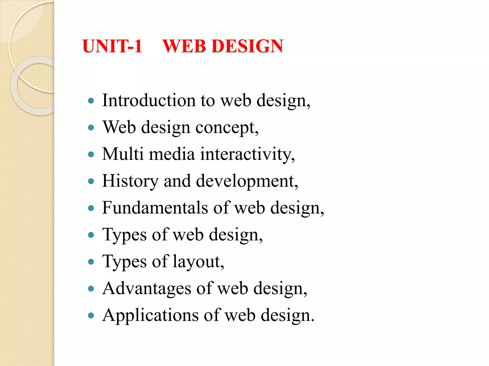 FUNDAMENTALS OF WEB DESIGNING | PPTX