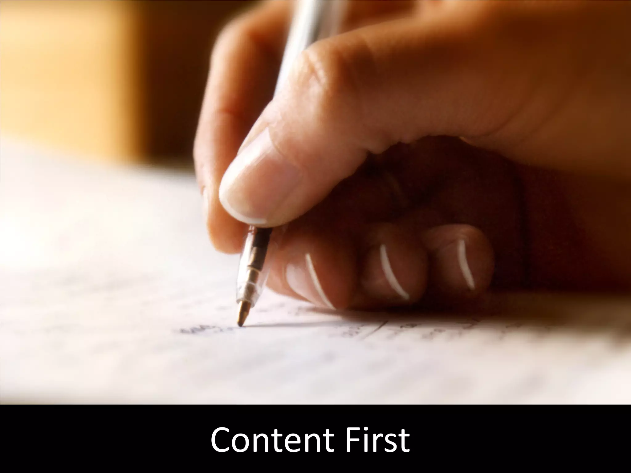 Content First