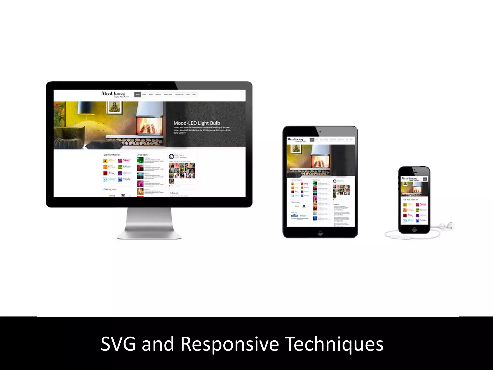 SVG and Responsive Techniques