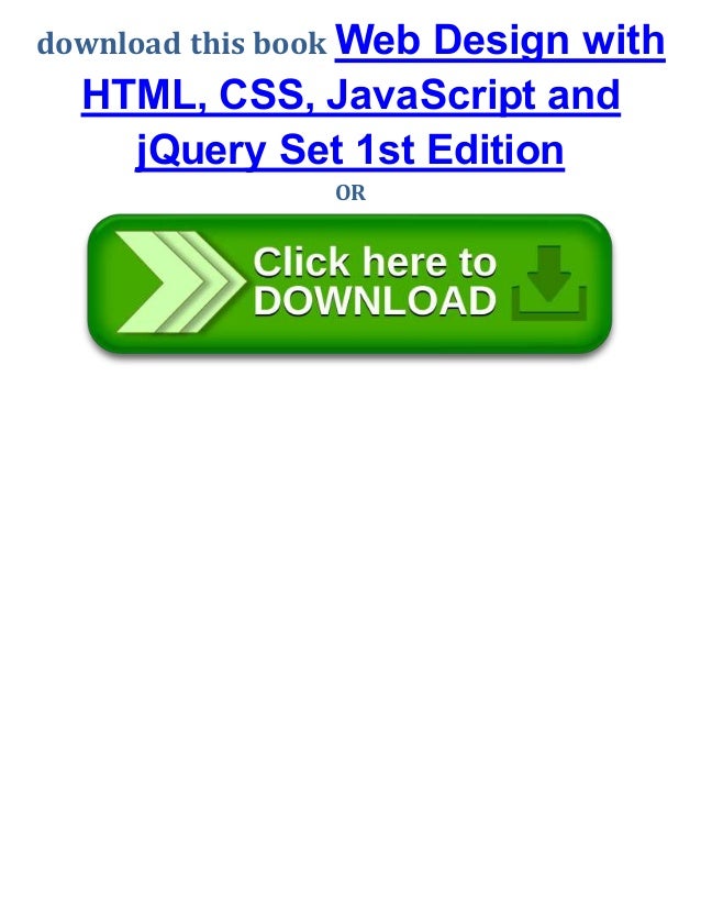 Web Design With Html Css Java Script And Jquery Set 1st Edition Pdf Web Design With Html Css Java Script And Jquery Set 1st Edition Pdf