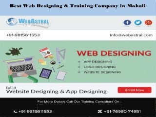 Best Web Designing & Training Company in Mohali
 
