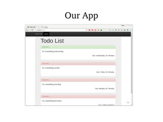 Our App
 