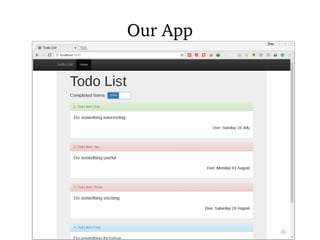 Our App
 