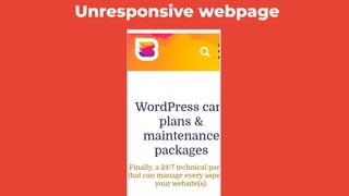 Unresponsive webpage
 