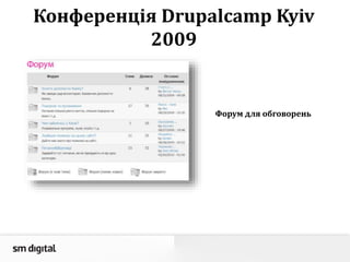 Конференція Drupalcamp Kyiv
2009
Форум для обговорень
 