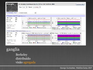 ganglia Berkeley distribuído visão  agregada 