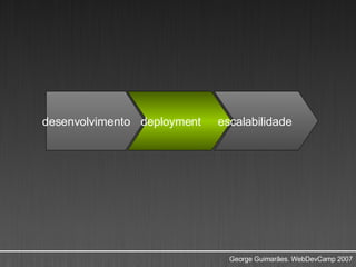 desenvolvimento deployment escalabilidade 