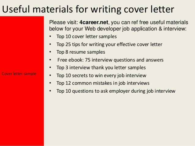 Asp net developer cover letter sample
