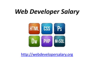 Website Developer Salary | PPTX