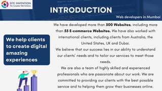Web developers in Mumbai - Site Invention.pptx