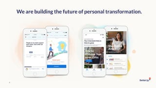We are building the future of personal transformation.
4
 