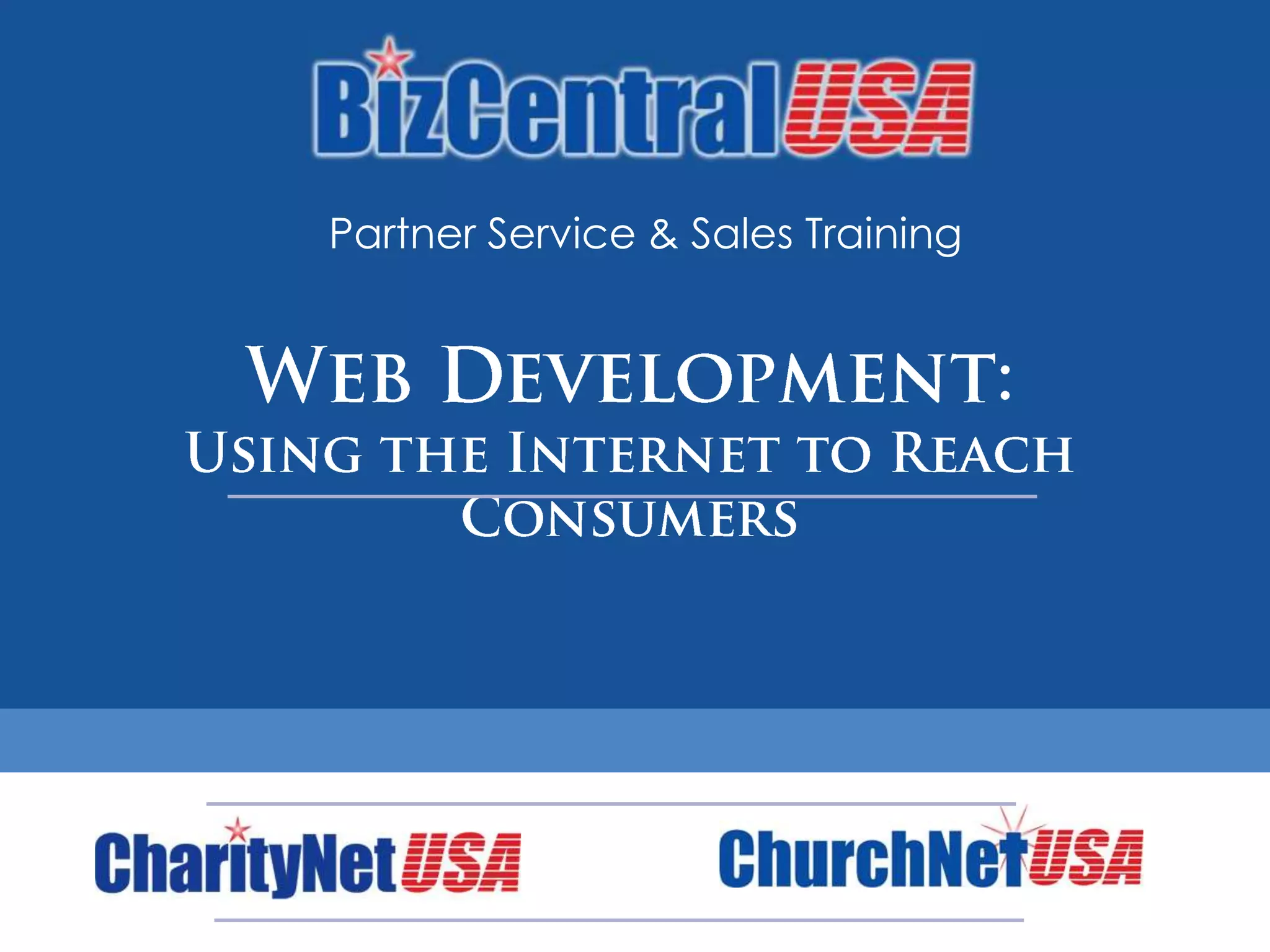 Partner Service & Sales Training
 