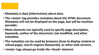 HTML CSS and Web Development | PPTX