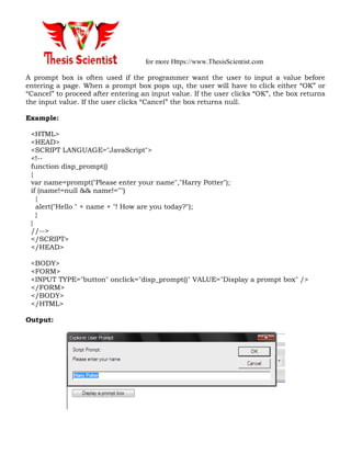 INTRODUCTION TO CLIENT SIDE PROGRAMMING | PDF