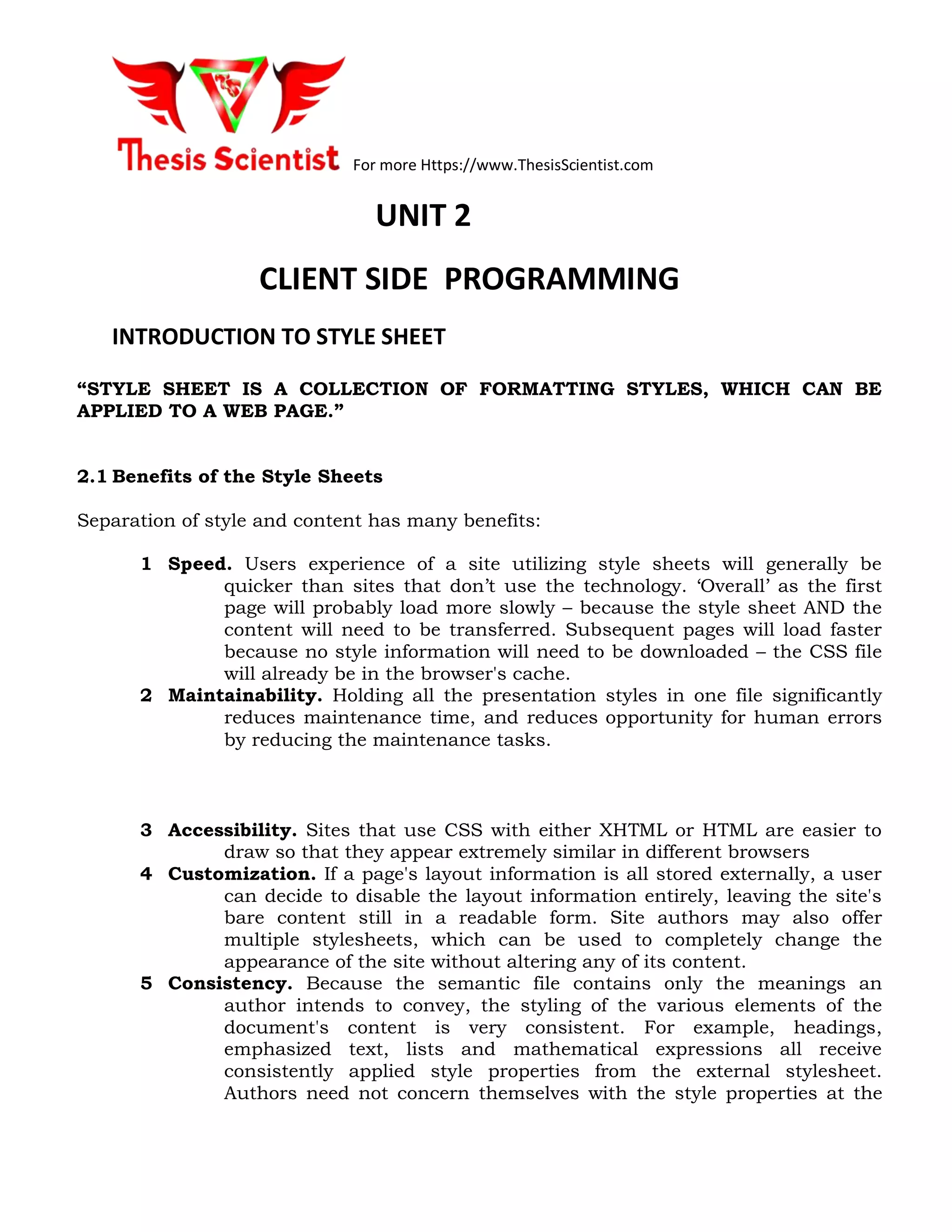 CLIENT SIDE PROGRAMMING | PDF | Web Design and HTML | Internet