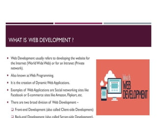 web development presentation for beginners