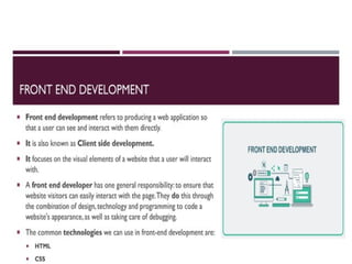 web development presentation for beginners