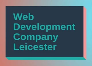 Web Development Company Leicester