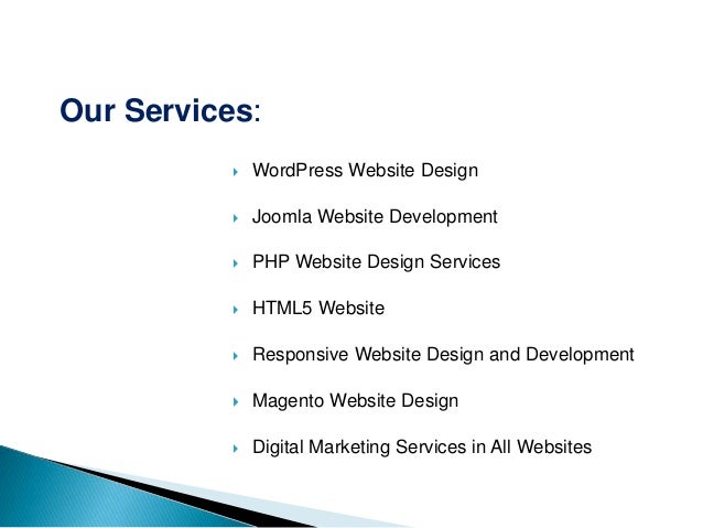 web development company ppt