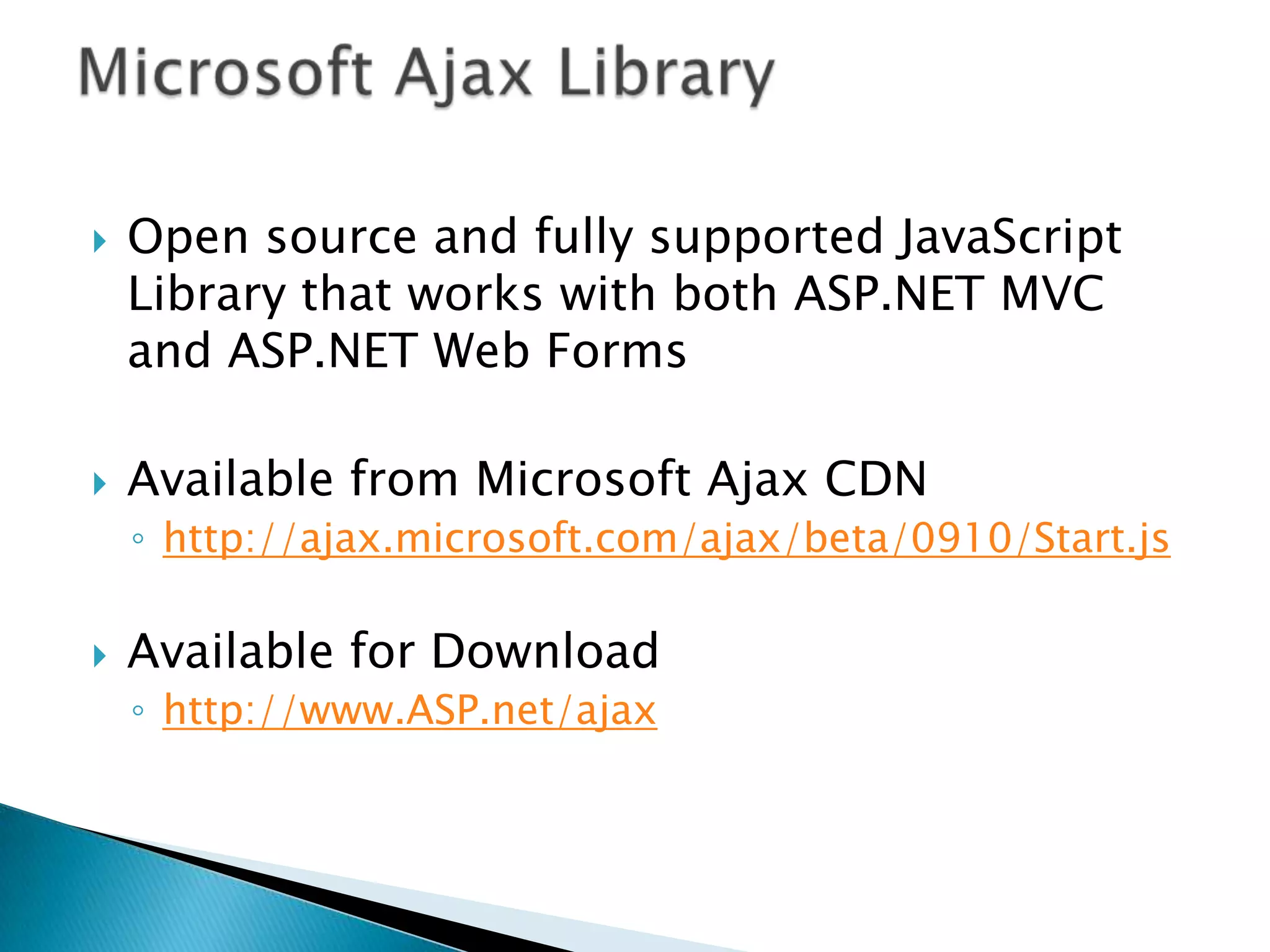Microsoft Web Platform OverviewElements of a Web Development StackApplication FrameworkASP.NETWeb Server 		IISDatabase				SQL ServerDevelopment Tool 			Visual Studio