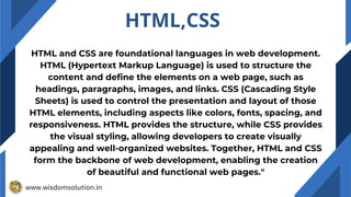 BEST WEB DEVELOPMENT COURSE IN PATHANKOT | PDF