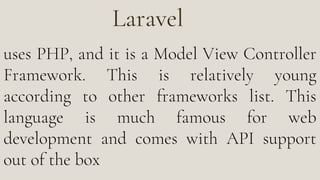 Frameworks for Web Development | PDF