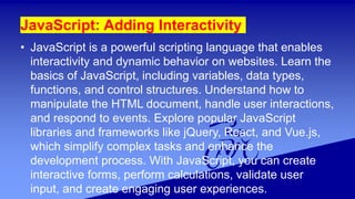 Web Development for Beginners: A Step-by-Step Guide | PPTX
