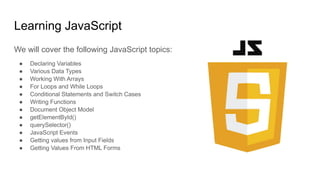 Mastering Web Development: HTML, CSS, and JavaScript for Beginners | PPTX