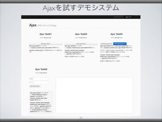Ajaxを試すデモシステム
77
 